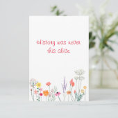 Floral Aquarelllehrer Geschichte schätzen Dankeskarte (Stehend Vorderseite)