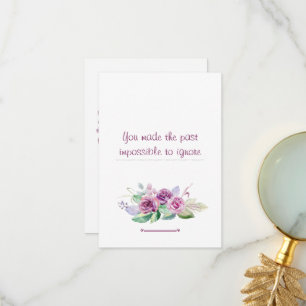 Floral Aquarelllehrer Geschichte schätzen Dankeskarte