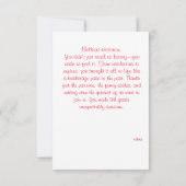 Floral Aquarelllehrer Geschichte schätzen Dankeskarte (Rückseite)