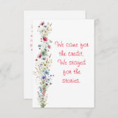 Floral Aquarelllehrer Geschichte schätzen Dankeskarte (Vorne/Hinten)