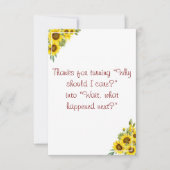 Floral Aquarelllehrer Geschichte schätzen Dankeskarte (Vorderseite)