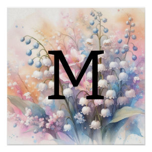 Floral Aquarelllilly Poster
