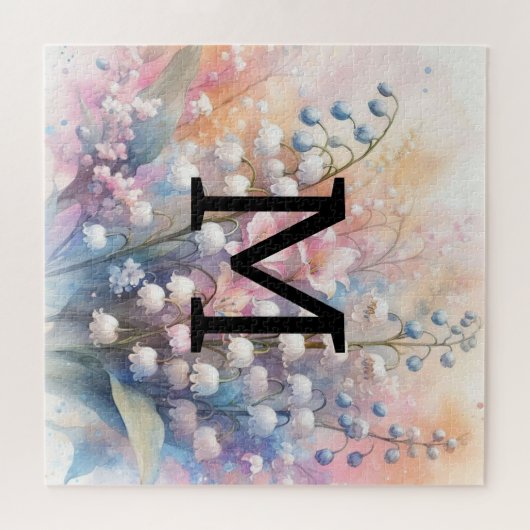 Floral Aquarelllilly Puzzle (Horizontal)