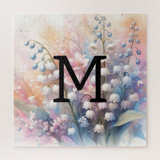 Floral Aquarelllilly Puzzle (Vertikal)