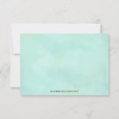 Floral Aquarellwoche Danke Karte (Rückseite)