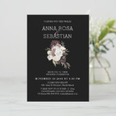 *~* Floral AR15 WEDDING MAROON Rose UAWG +  Einladung (Stehend Vorderseite)