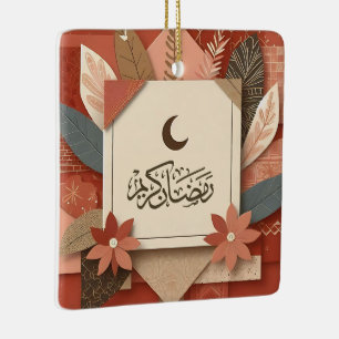 Floral Arabisch Ramadan Mubarak Keramikornament