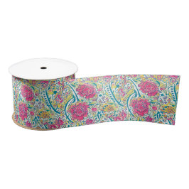 Floral Arabisches Muster Satin Ribbon Satinband