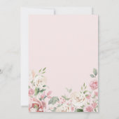 Floral Arch Baby in Bloom Baby Dusche Einladung (Rückseite)