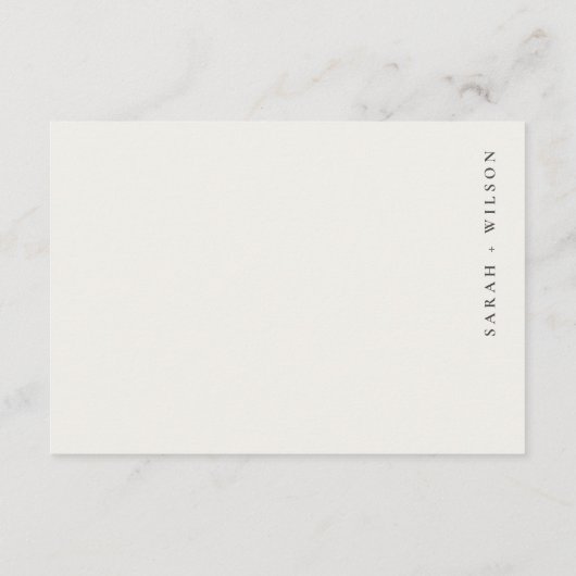 Floral Arch Beach Seascape Hochzeit QR Code UAWG Begleitkarte (Rückseite)