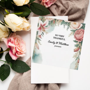 Floral Arch Designer Danke Karte