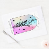 Floral Arch Hologram Pastel Buchplatte Rechteckiger Aufkleber (Umschlag)