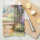 Floral Arch Landscape Geschirrtuch (Viertel Falte)