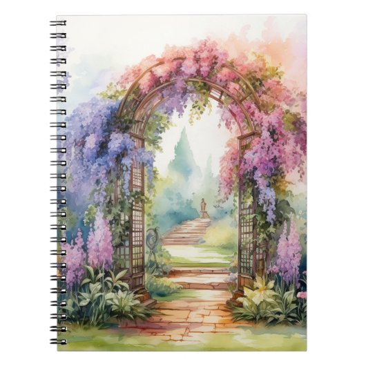 Floral Arch Landscape Notizblock (Vorderseite)