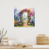 Floral Arch Landscape Poster (Küche)