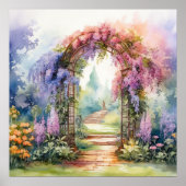 Floral Arch Landscape Poster (Vorne)
