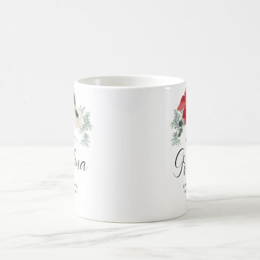 Floral Arch Merry Christmas Oma Kaffeetasse (Mittel)
