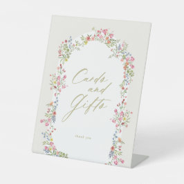 floral arch spring Cards Gifts baby shower sign Sockelschild