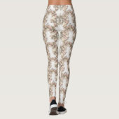 Floral Arches Pattern – Graceful Curved Botanical  Leggings (Rückseite)