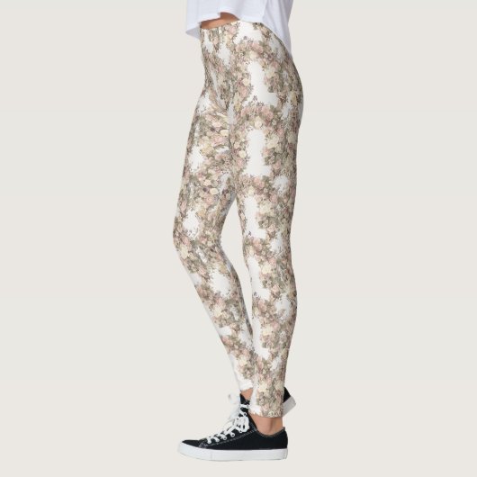 Floral Arches Pattern – Graceful Curved Botanical Leggings (Links)