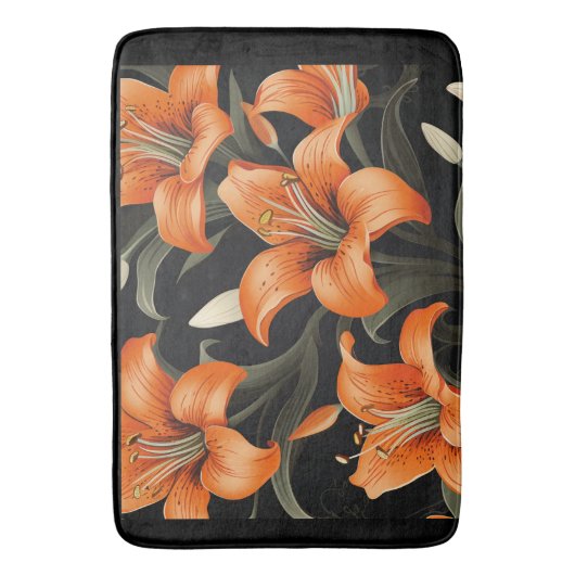 FLORAL ART #1 BADEMATTE (Vorderseite Vertikal)