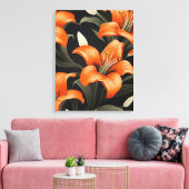 FLORAL ART #1 LEINWANDDRUCK (Insitu (Wohnzimmer))