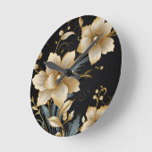 FLORAL ART #2 RUNDE WANDUHR (Winkel)