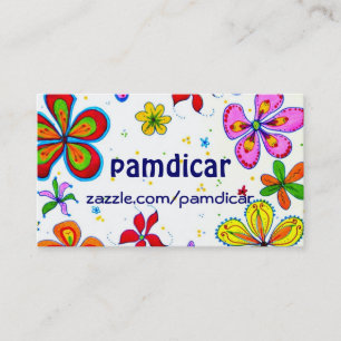 Floral Art Business Card Visitenkarte