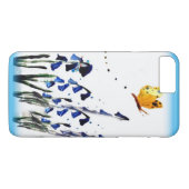 Floral Art Butterfly über Bluebells Case-Mate iPhone Hülle (Rückseite (Horizontal))