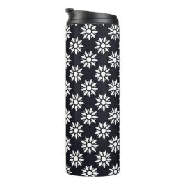 Floral Art Deco Muster Thermosbecher