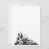 Floral Art Deco Party Einladung (Rückseite)