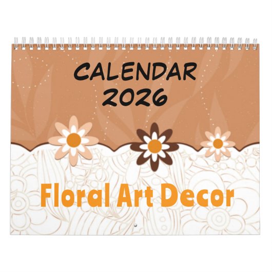 Floral Art Decor - 2026 Calendar Kalender (Titelbild)