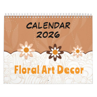 Floral Art Decor - 2026 Calendar Kalender