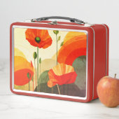 Floral Art Lunch Box – Colorful Poppy Design (Beispiel)