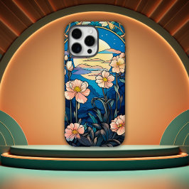 Floral Art Nouveau Inspired iPhone 16 Pro Max Hülle