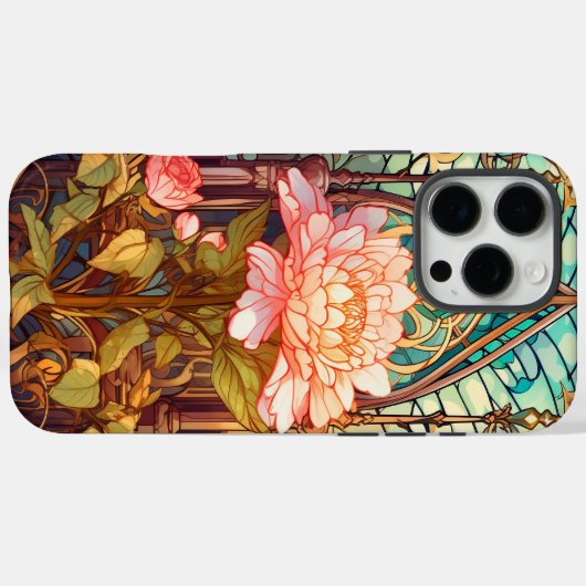 Floral Art Nouveau Inspired Case-Mate iPhone Hülle (Rückseite (Horizontal))