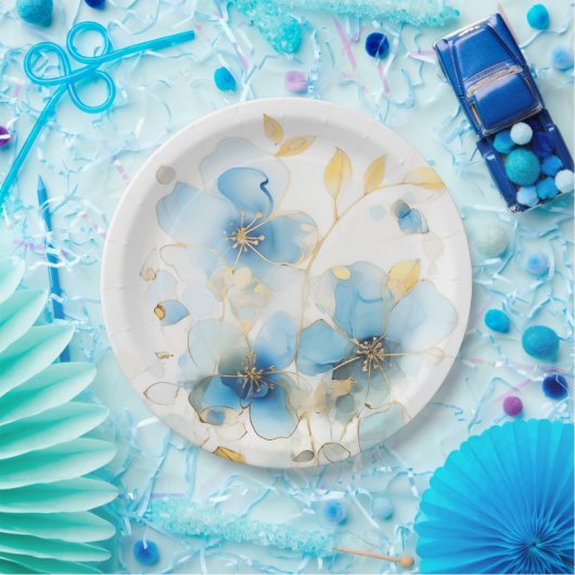 Floral art pappteller (Party)