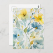 Floral Art Postkarte (Vorne/Hinten)