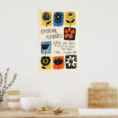 Floral Art Print Abstract Botanical Poster, Nice Poster (Küche)