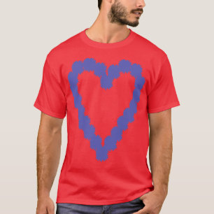 Floral Art Sonnenblumen Silhouette Valentinstag He T-Shirt