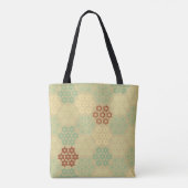 Floral (Asanoha) Pattern Gold Tasche (Rückseite)