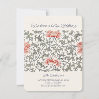 Floral Asian William Morris style CC1289 Moving Ankündigung