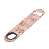 Floral auf Holz anpassen Popularität Speed Flaschenöffner (Rückseite Schrägansicht)