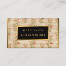 Floral auf Holz Gold kundenspezifisch Beruflich mo Visitenkarte