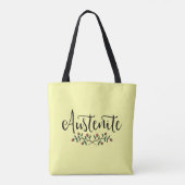 Floral Austenite Yellow Bookish Tasche (Rückseite)