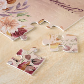 Floral Autumn Bridesmaid Vorschlag Puzzle (Seite)