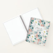Floral B&B Ferienwohnung Leichte Beige Gästebuch Notizblock (Innenseite)