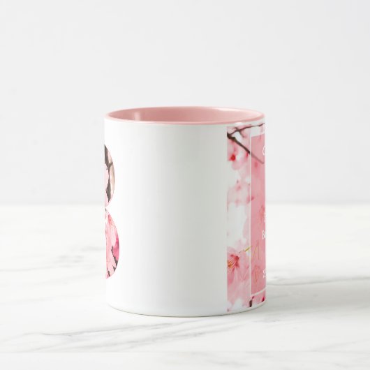 Floral B Initial Mug | Personalized Name & Traits Tasse (Zentrum)