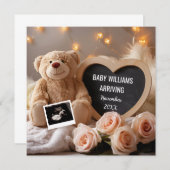 Floral Baby Ankündigung für Social Media (Vorne/Hinten)