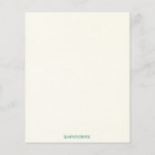 Floral Baby BINGO Card, Baby Showspiele, BINGO (Rückseite)